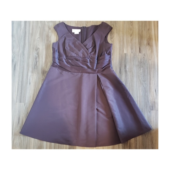 David's Bridal Chocolate Brown Dress - Picture 2 of 6